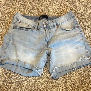 H&M Blue Distressed Jean Shorts – Size 27 – Like New